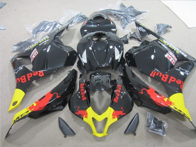 Carénage Moto CBR 600 RR 2009-2012 - Noir Jaune Red Bull Carénage Moto CBR 600 RR 2009-2012 - Noir Jaune Red Bull