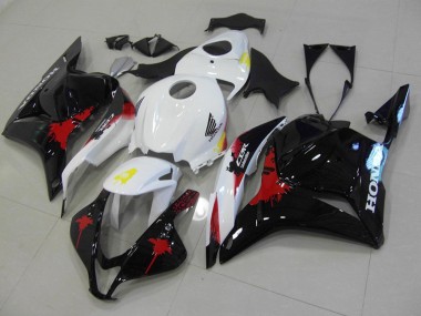 Carénage Moto CBR 600 RR 2009-2012 - Noir Rouge Blanc