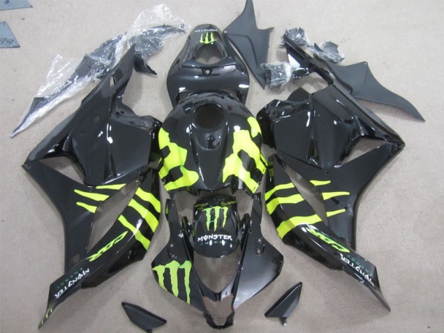 Carénage Moto CBR 600 RR 2009-2012 - Noir Vert Monster Carénage Moto CBR 600 RR 2009-2012 - Noir Vert Monster