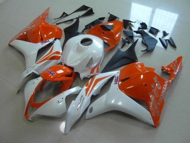 Carénage Moto CBR 600 RR 2009-2012 - Orange Blanc Nacré