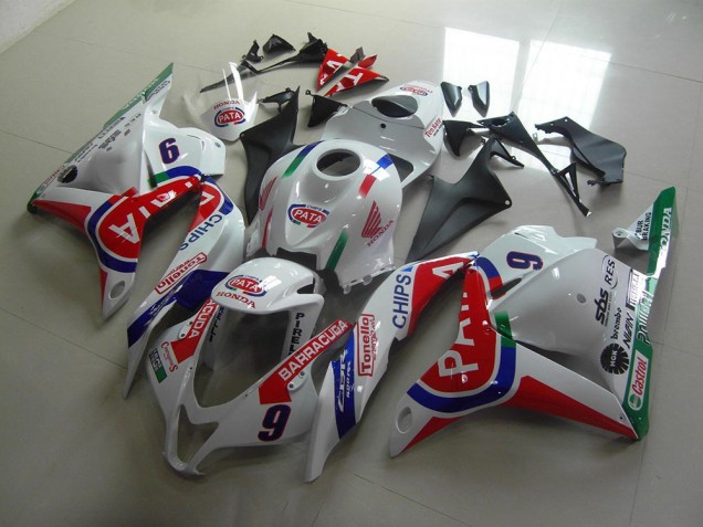 Carénage Moto CBR 600 RR 2009-2012 - Rouge Blanc Pata Carénage Moto CBR 600 RR 2009-2012 - Rouge Blanc Pata