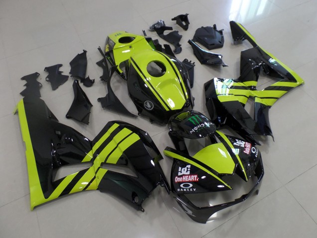 Carénage Moto CBR 600 RR 2013-2021 - Vert Noir Carénage Moto CBR 600 RR 2013-2021 - Vert Noir