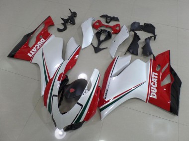 Carénage Moto Ducati 1199 2011-2014 - Blanc Rouge