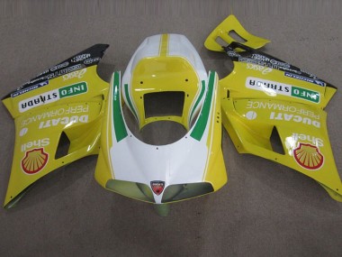 Carénage Moto Ducati 748 1993-2005 - Jaune Shell Info Strrda