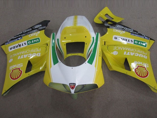 Carénage Moto Ducati 748 1993-2005 - Jaune Shell Info Strrda Carénage Moto Ducati 748 1993-2005 - Jaune Shell Info Strrda