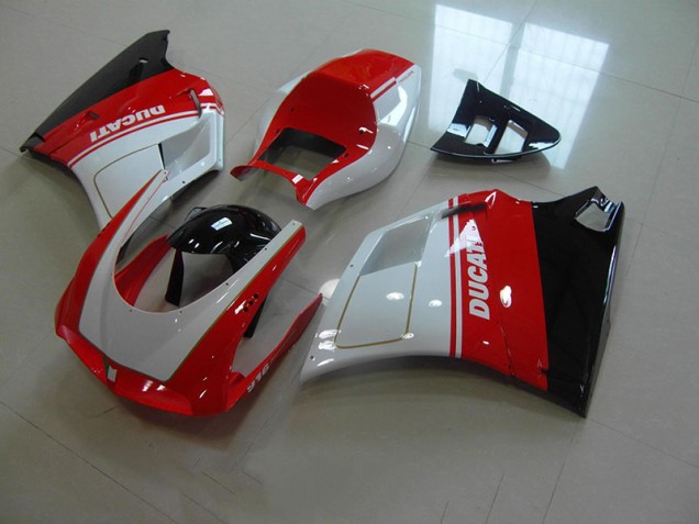 Carénage Moto Ducati 748 916 996 996S 1993-2005 - Rouge Blanc Carénage Moto Ducati 748 916 996 996S 1993-2005 - Rouge Blanc