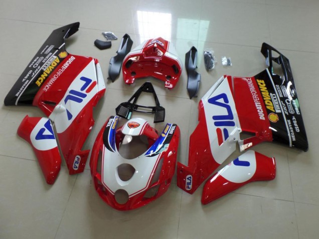 Carénage Moto Ducati 749 999 2003-2004 - Rouge Fila Carénage Moto Ducati 749 999 2003-2004 - Rouge Fila