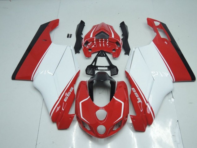 Carénage Moto Ducati 749 999 2005-2006 - Rouge Blanc Rouge Carénage Moto Ducati 749 999 2005-2006 - Rouge Blanc Rouge