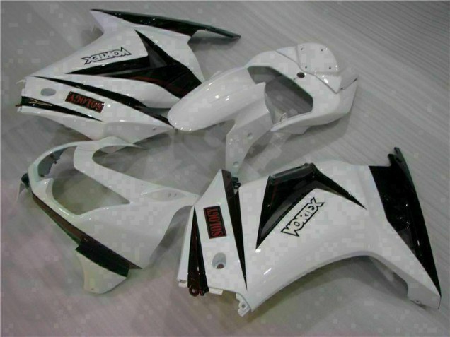 Carénage Moto EX250 2008-2012 - Blanc Noir Carénage Moto EX250 2008-2012 - Blanc Noir