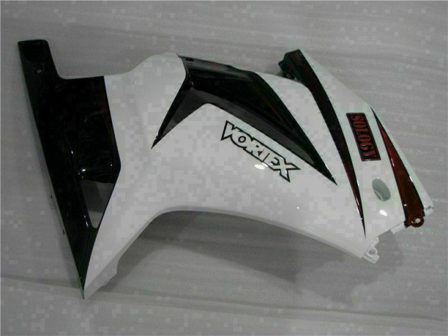 Carénage Moto EX250 2008-2012 - Blanc Noir Carénage Moto EX250 2008-2012 - Blanc Noir