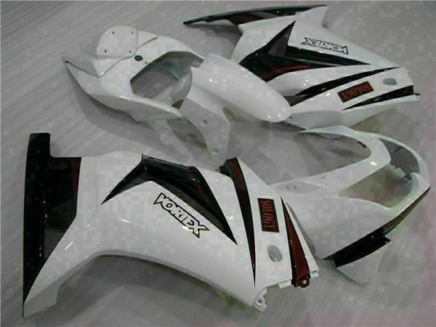 Carénage Moto EX250 2008-2012 - Blanc Noir Carénage Moto EX250 2008-2012 - Blanc Noir