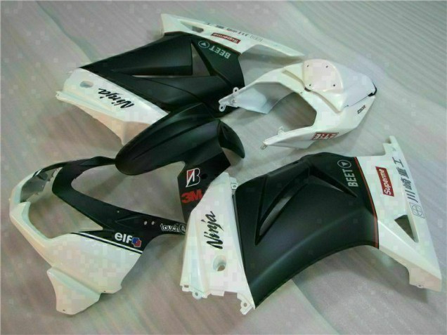 Carénage Moto EX250 2008-2012 - Blanc Noir Ninja 3M Carénage Moto EX250 2008-2012 - Blanc Noir Ninja 3M