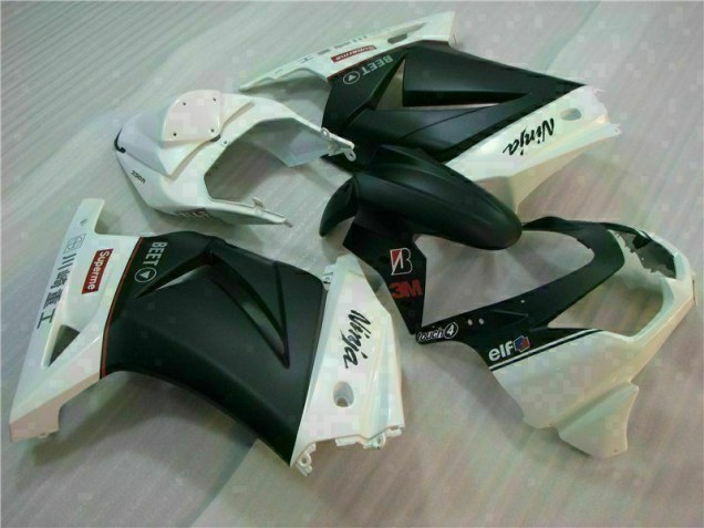 Carénage Moto EX250 2008-2012 - Blanc Noir Ninja 3M Carénage Moto EX250 2008-2012 - Blanc Noir Ninja 3M