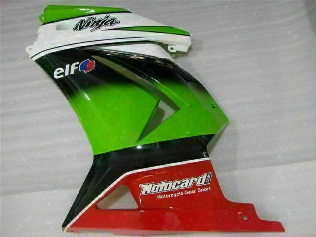 Carénage Moto EX250 2008-2012 - Blanc Vert Noir Ninja Carénage Moto EX250 2008-2012 - Blanc Vert Noir Ninja