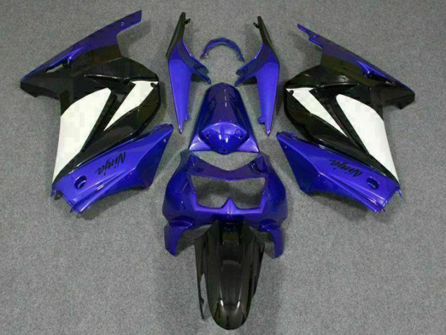 Carénage Moto EX250 2008-2012 - Bleu Blanc Noir Ninja Carénage Moto EX250 2008-2012 - Bleu Blanc Noir Ninja