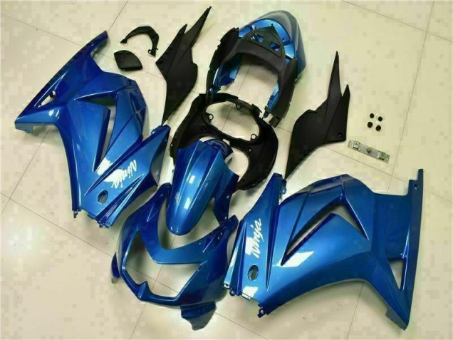 Carénage Moto EX250 2008-2012 - Bleu Noir Blanc Ninja Carénage Moto EX250 2008-2012 - Bleu Noir Blanc Ninja