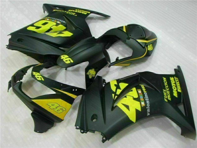 Carénage Moto EX250 2008-2012 - Noir Jaune 46 Carénage Moto EX250 2008-2012 - Noir Jaune 46