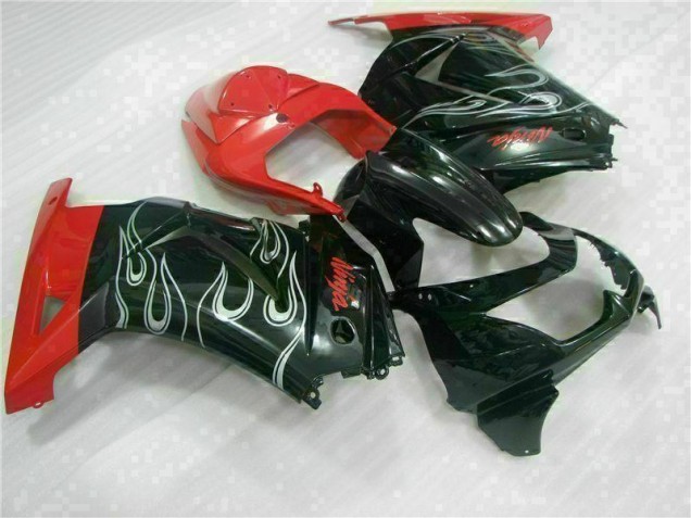 Carénage Moto EX250 2008-2012 - Noir Rouge Ninja