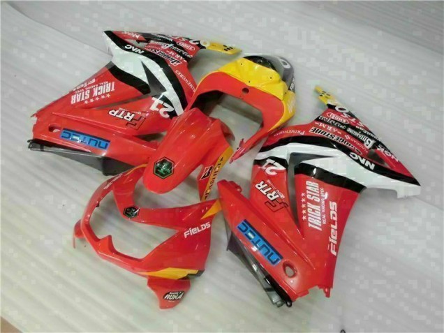Carénage Moto EX250 2008-2012 - Rouge Jaune Carénage Moto EX250 2008-2012 - Rouge Jaune