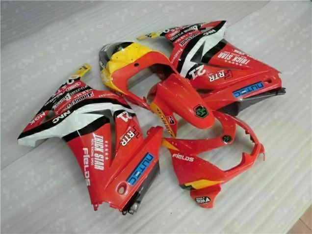 Carénage Moto EX250 2008-2012 - Rouge Jaune Carénage Moto EX250 2008-2012 - Rouge Jaune