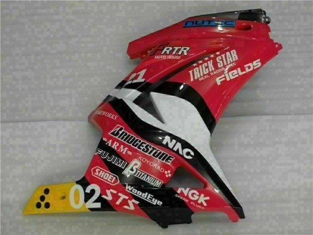 Carénage Moto EX250 2008-2012 - Rouge Jaune Carénage Moto EX250 2008-2012 - Rouge Jaune