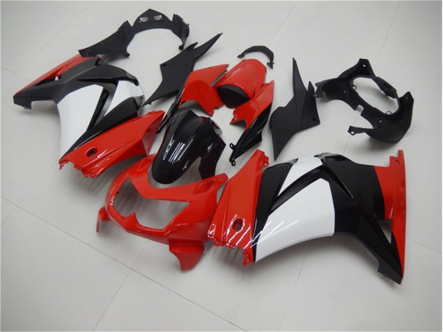 Carénage Moto EX250 2008-2012 - Rouge Noir Blanc Carénage Moto EX250 2008-2012 - Rouge Noir Blanc