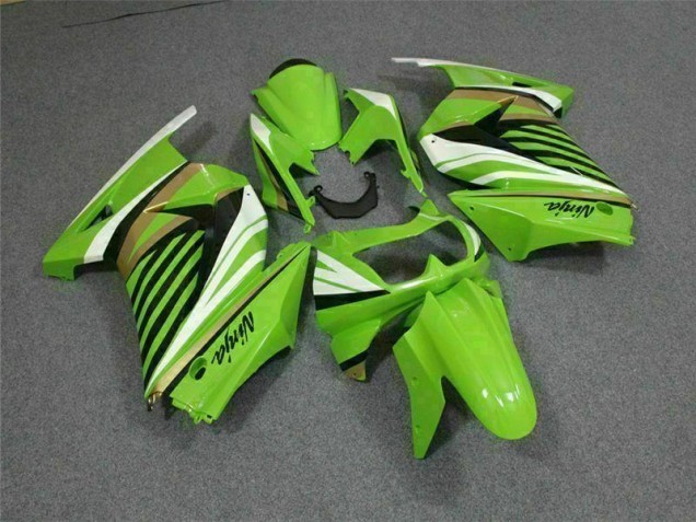 Carénage Moto EX250 2008-2012 - Vert Blanc Noir Ninja Carénage Moto EX250 2008-2012 - Vert Blanc Noir Ninja