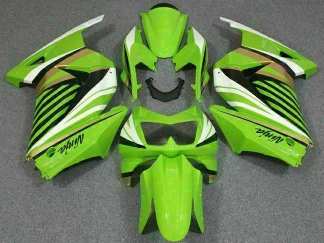 Carénage Moto EX250 2008-2012 - Vert Blanc Noir Ninja Carénage Moto EX250 2008-2012 - Vert Blanc Noir Ninja