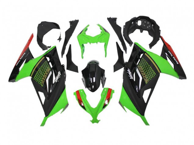 Carénage Moto EX300 2013-2016 - Vert Noir Carénage Moto EX300 2013-2016 - Vert Noir