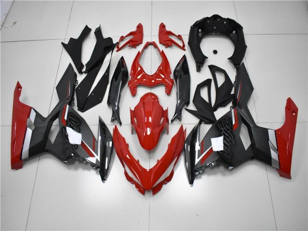 Carénage Moto EX400 2018-2023 - Rouge Noir Carénage Moto EX400 2018-2023 - Rouge Noir