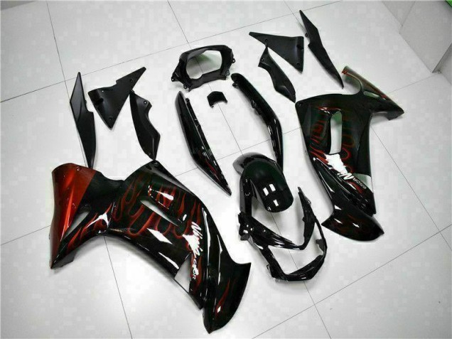 Carénage Moto EX650 2006-2008 - Rouge Flamme Carénage Moto EX650 2006-2008 - Rouge Flamme