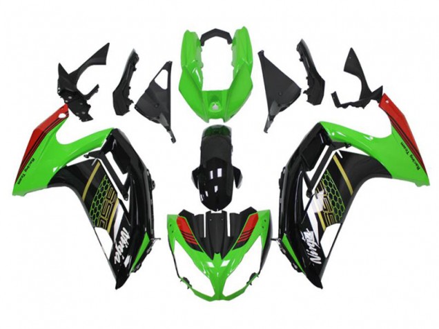 Carénage Moto EX650 2012-2016 - Vert Noir Carénage Moto EX650 2012-2016 - Vert Noir