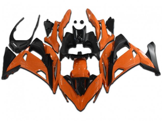 Carénage Moto EX650 2017-2019 - Orange Noir Carénage Moto EX650 2017-2019 - Orange Noir