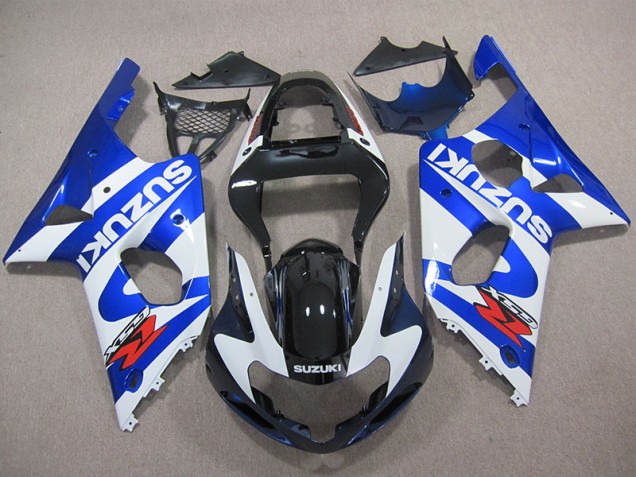 Carénage Moto GSXR 1000 K1 2000-2002 - Bleu Blanc Décalque Carénage Moto GSXR 1000 K1 2000-2002 - Bleu Blanc Décalque