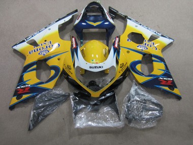 Carénage Moto GSXR 1000 K1 2000-2002 - Jaune Bleu Corona Extra