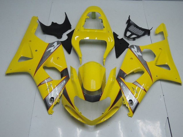 Carénage Moto GSXR 1000 K1 2000-2002 - Jaune et Gris Carénage Moto GSXR 1000 K1 2000-2002 - Jaune et Gris