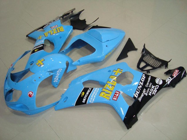 Carénage Moto GSXR 1000 K1 2000-2002 - Light Bleu Noir Carénage Moto GSXR 1000 K1 2000-2002 - Light Bleu Noir