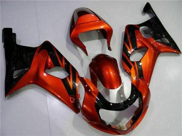 Carénage Moto GSXR 1000 K1 2000-2002 - Orange Noir Carénage Moto GSXR 1000 K1 2000-2002 - Orange Noir