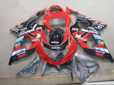 Carénage Moto GSXR 1000 K1 2000-2002 - Rouge Noir Denso