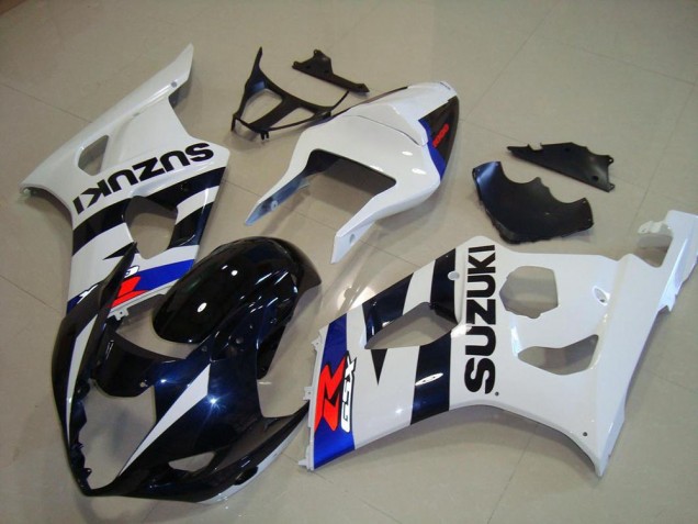 Carénage Moto GSXR 1000 K3 2003-2004 - Bleu Foncé Blanc Carénage Moto GSXR 1000 K3 2003-2004 - Bleu Foncé Blanc