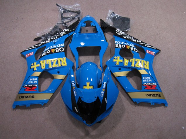 Carénage Moto GSXR 1000 K3 2003-2004 - Bleu Rizla Q8 Oils Carénage Moto GSXR 1000 K3 2003-2004 - Bleu Rizla Q8 Oils