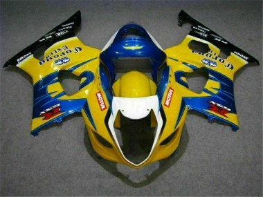 Carénage Moto GSXR 1000 K3 2003-2004 - Jaune Bleu
