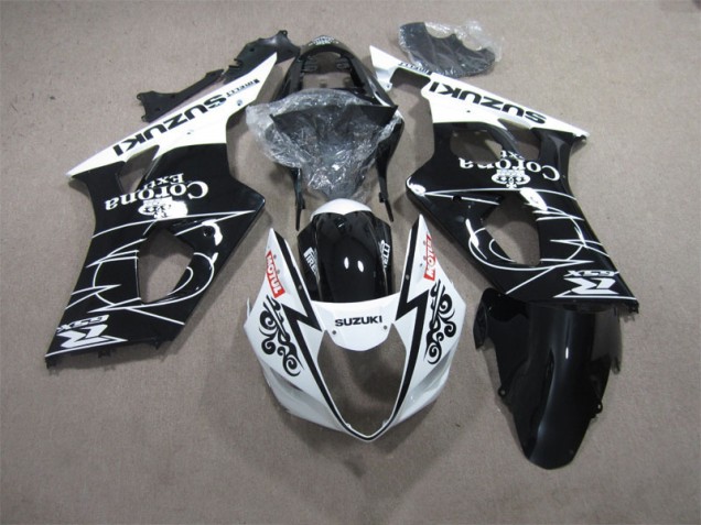 Carénage Moto GSXR 1000 K3 2003-2004 - Noir Blanc Corona Extra Motul Carénage Moto GSXR 1000 K3 2003-2004 - Noir Blanc Corona Extra Motul