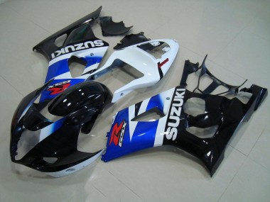 Carénage Moto GSXR 1000 K3 2003-2004 - Noir Bleu Blanc