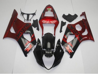 Carénage Moto GSXR 1000 K3 2003-2004 - Noir Rouge