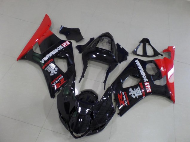 Carénage Moto GSXR 1000 K3 2003-2004 - Noir et Rouge Carénage Moto GSXR 1000 K3 2003-2004 - Noir et Rouge