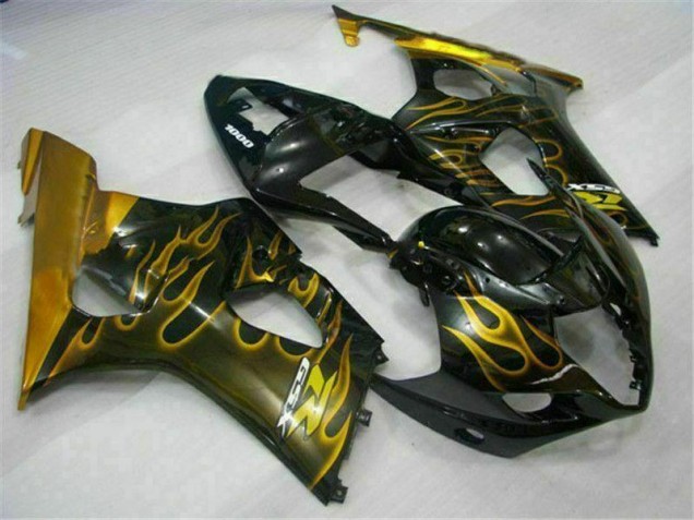Carénage Moto GSXR 1000 K3 2003-2004 - Or Noir Carénage Moto GSXR 1000 K3 2003-2004 - Or Noir