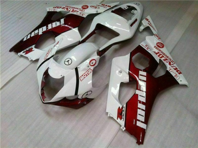 Carénage Moto GSXR 1000 K3 2003-2004 - Rouge Blanc Carénage Moto GSXR 1000 K3 2003-2004 - Rouge Blanc