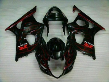 Carénage Moto GSXR 1000 K3 2003-2004 - Rouge Flamme
