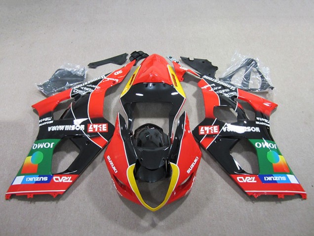 Carénage Moto GSXR 1000 K3 2003-2004 - Rouge Vert Noir Carénage Moto GSXR 1000 K3 2003-2004 - Rouge Vert Noir